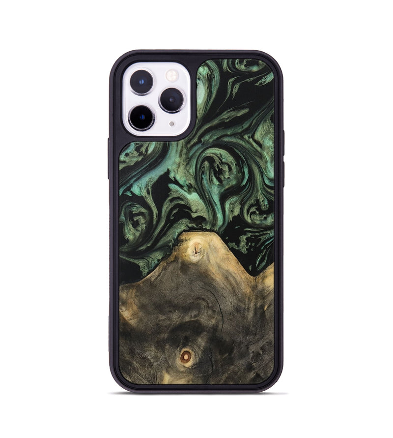 iPhone 11 Pro Wood Phone Case - Xaviera (Green, 733130)