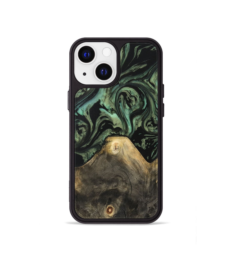 iPhone 13 mini Wood Phone Case - Xaviera (Green, 733130)