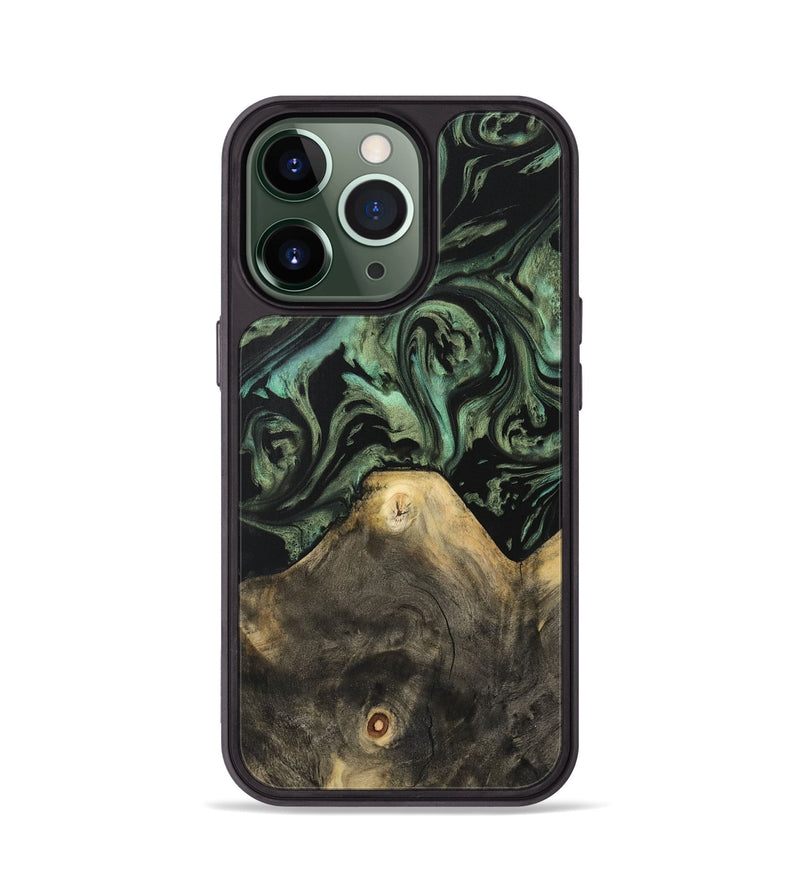 iPhone 13 Pro Wood Phone Case - Xaviera (Green, 733130)