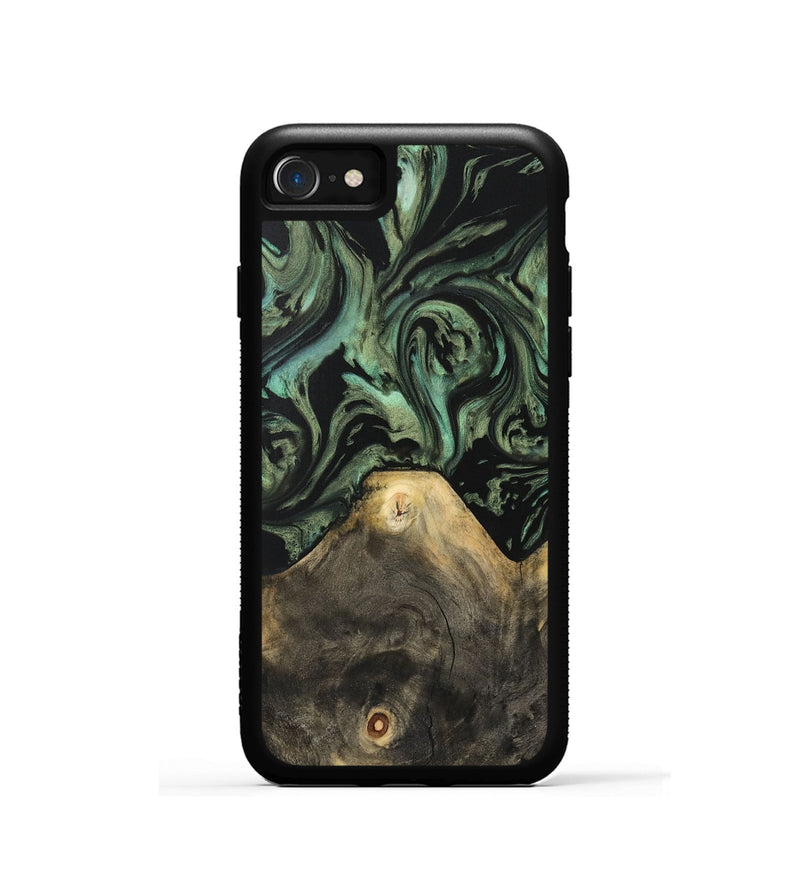 iPhone SE Wood Phone Case - Xaviera (Green, 733130)