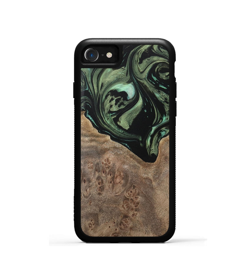 iPhone SE Wood Phone Case - Novella (Green, 733135)