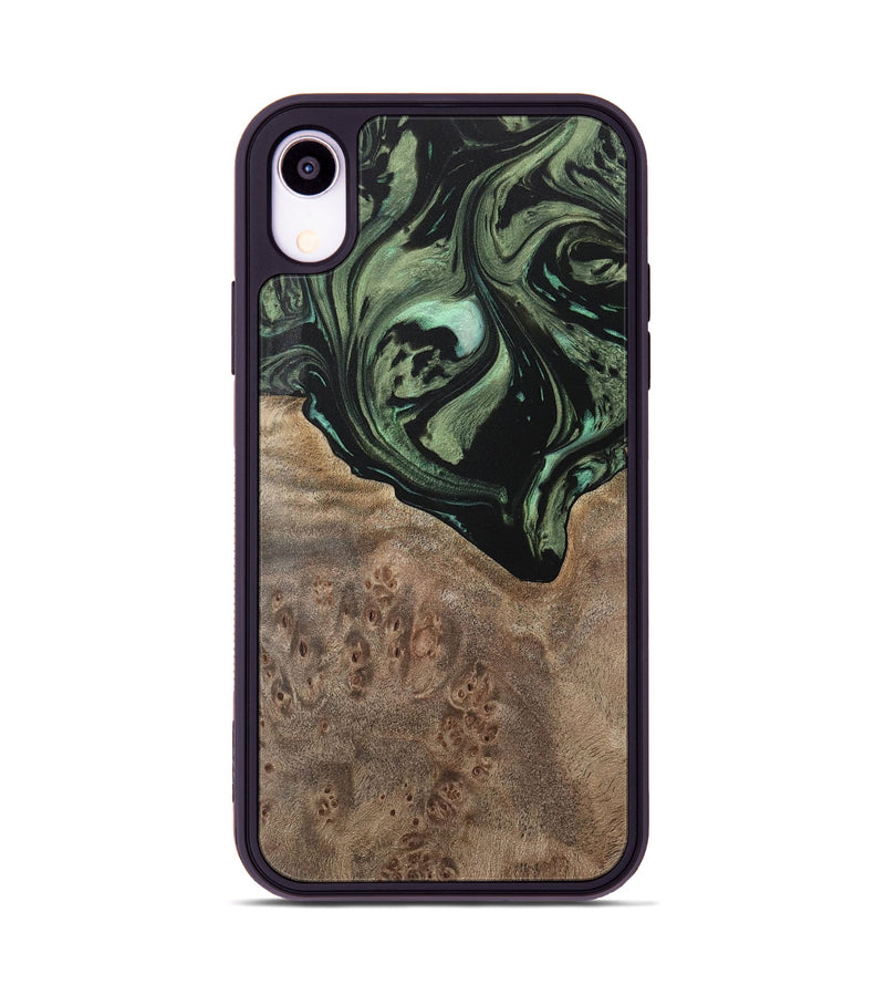 iPhone Xr Wood Phone Case - Novella (Green, 733135)