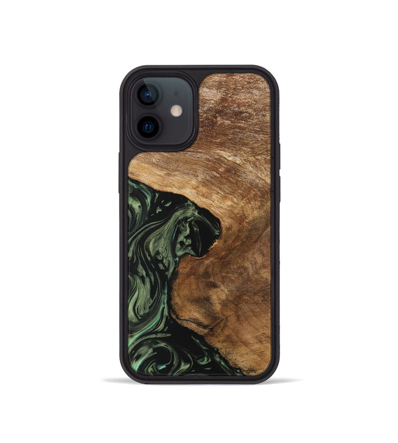 iPhone 12 mini Wood Phone Case - Brynna (Green, 733136)