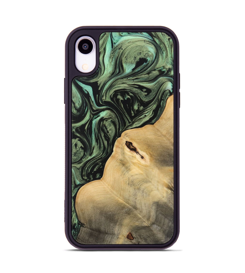 iPhone Xr Wood Phone Case - Jacki (Green, 733153)