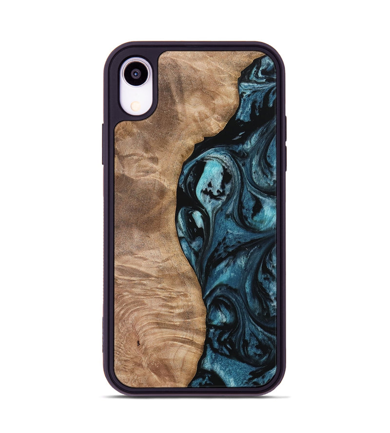 iPhone Xr Wood Phone Case - Hudson (Blue, 733156)