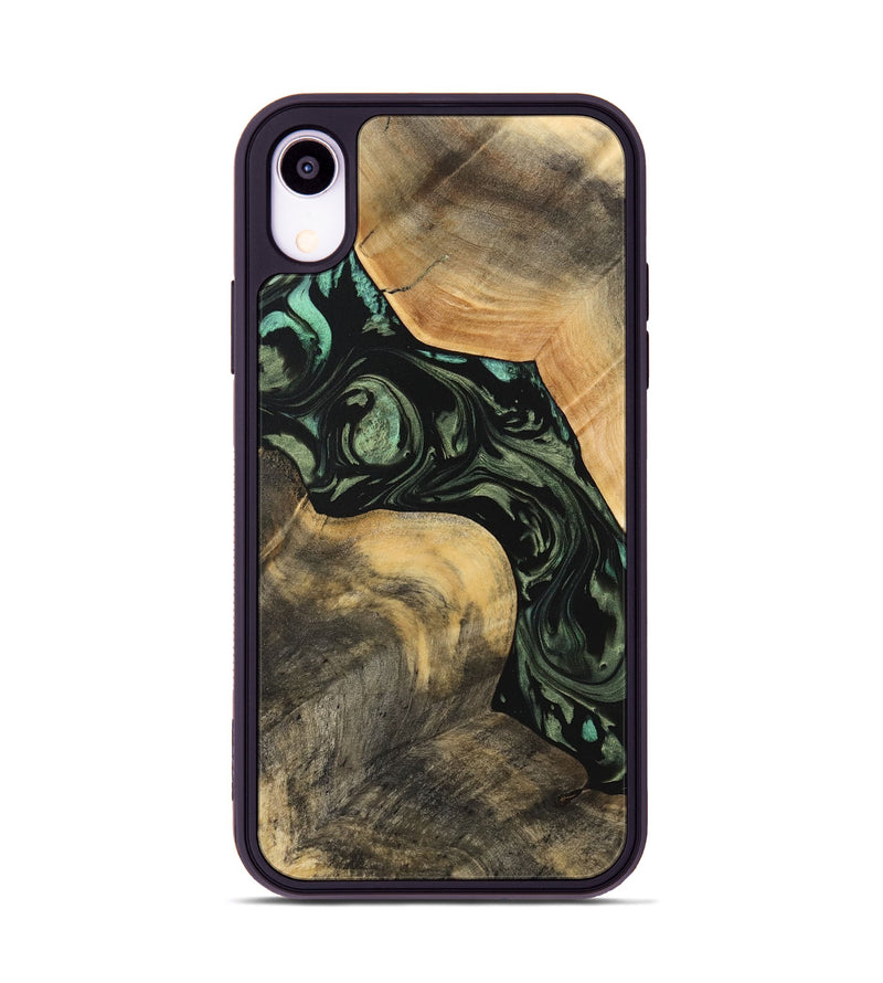 iPhone Xr Wood Phone Case - Sibelle (Green, 733166)