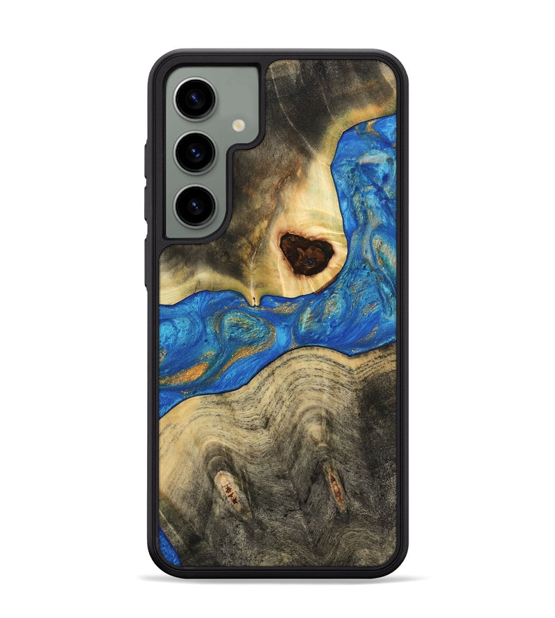 Galaxy S24 Plus Wood Phone Case - Zelpha (Teal & Gold, 733171)