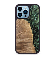 iPhone 14 Pro Max Wood Phone Case - Ellamae (Green, 733175)