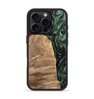 iPhone 16 Pro Wood Phone Case - Ellamae (Green, 733175)