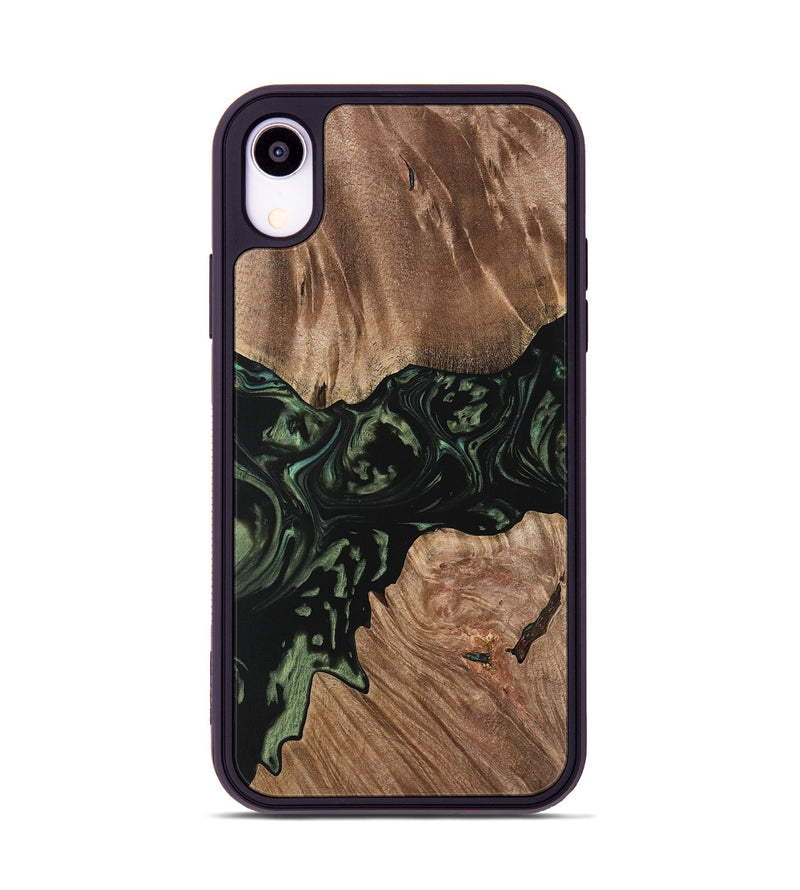 iPhone Xr Wood Phone Case - Karam (Green, 733177)