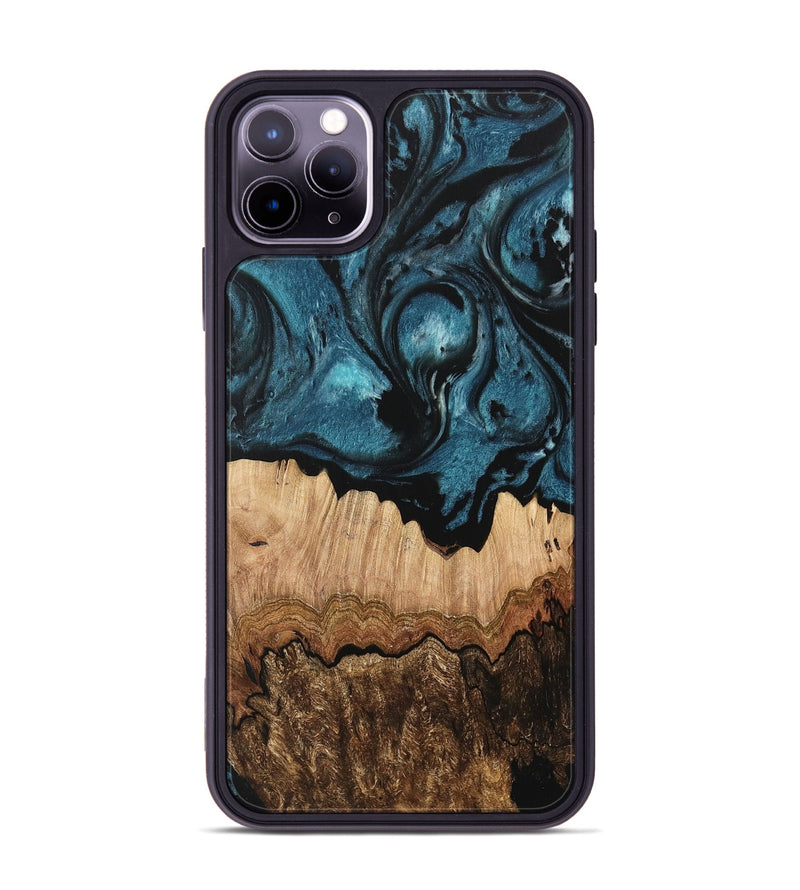 iPhone 11 Pro Max Wood Phone Case - Kala (Blue, 733189)