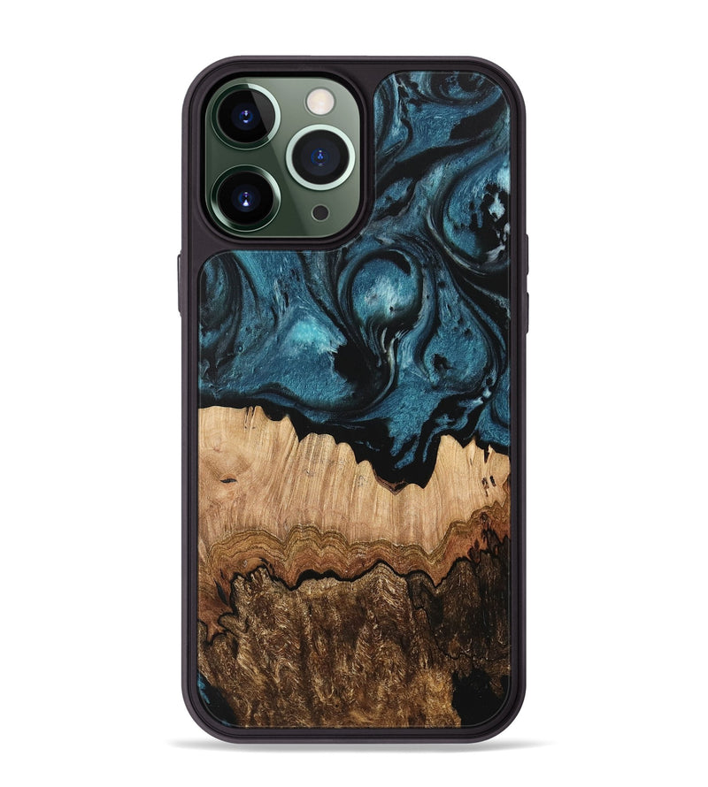 iPhone 13 Pro Max Wood Phone Case - Kala (Blue, 733189)