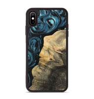 iPhone Xs Max Wood Phone Case - Hanco (Blue, 733190)