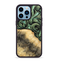 iPhone 14 Pro Max Wood Phone Case - Hoog (Green, 733193)