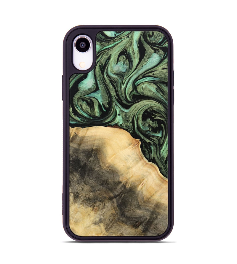 iPhone Xr Wood Phone Case - Hoog (Green, 733193)