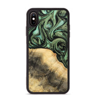 iPhone Xs Max Wood Phone Case - Hoog (Green, 733193)