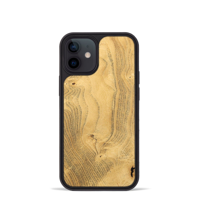 iPhone 12 mini Wood Phone Case - Pink (Wood Burl, 733201)