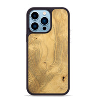 iPhone 14 Pro Max Wood Phone Case - Pink (Wood Burl, 733201)