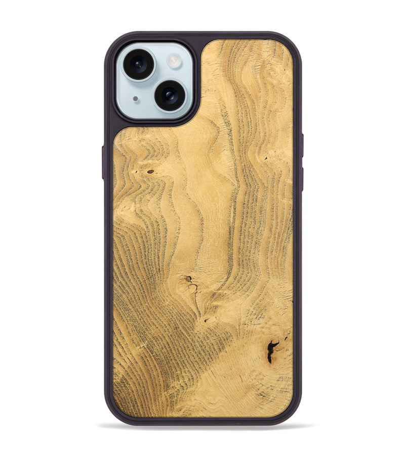 iPhone 15 Plus Wood Phone Case - Pink (Wood Burl, 733201)