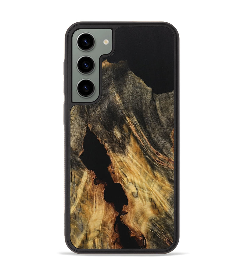 Galaxy S23 Plus Wood Phone Case - Doretha (Pure Black, 733202)