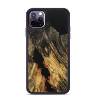 iPhone 11 Pro Max Wood Phone Case - Doretha (Pure Black, 733202)