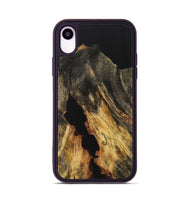 iPhone Xr Wood Phone Case - Doretha (Pure Black, 733202)