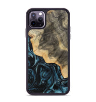 iPhone 11 Pro Max Wood Phone Case - Mona (Blue, 733207)