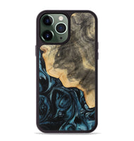 iPhone 13 Pro Max Wood Phone Case - Mona (Blue, 733207)