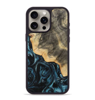 iPhone 15 Pro Max Wood Phone Case - Mona (Blue, 733207)