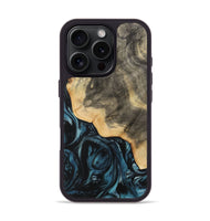 iPhone 16 Pro Wood Phone Case - Mona (Blue, 733207)