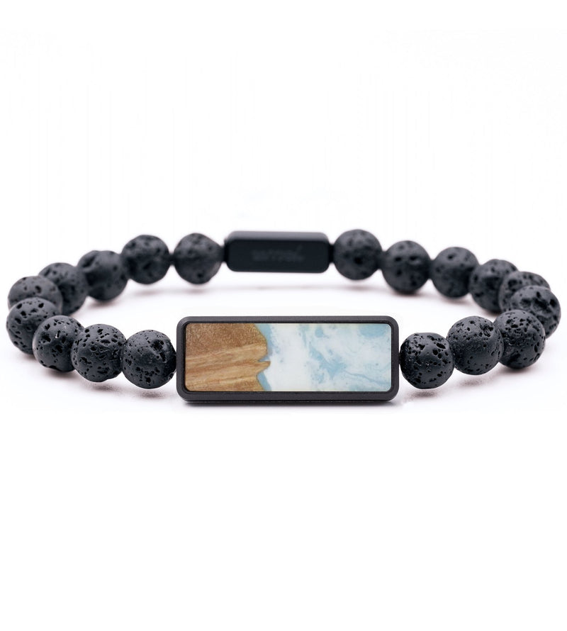 Lava Bead Wood Bracelet - Christian (Coastal, 733365)