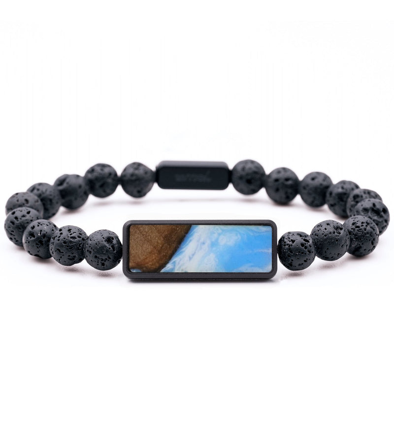 Lava Bead Wood Bracelet - Colby (Coastal, 733375)