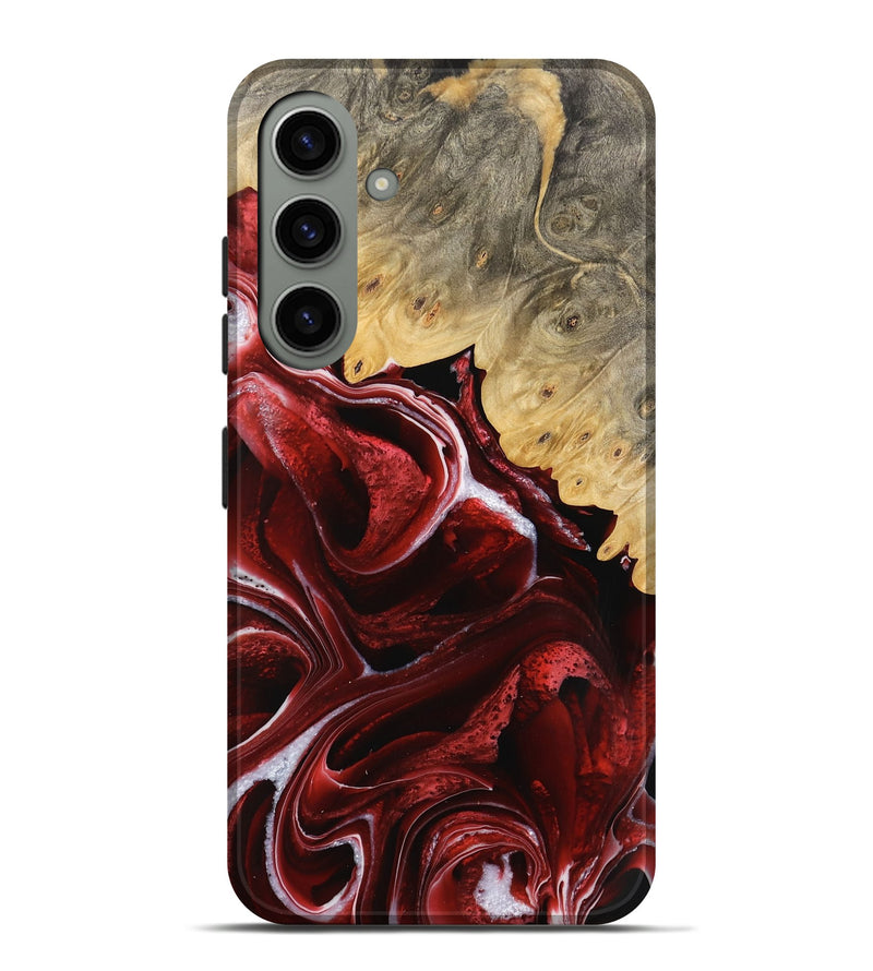 Galaxy S24 Plus Wood Live Edge Phone Case - Nachum (Red, 733390)