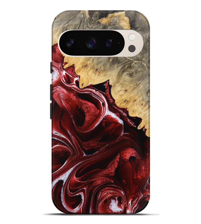 Pixel 9 Pro XL Wood Live Edge Phone Case - Nachum (Red, 733390)