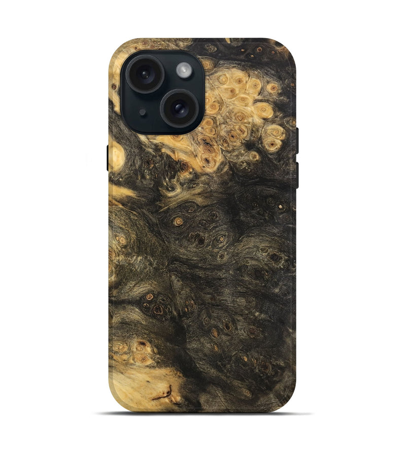 iPhone 15 Wood Live Edge Phone Case - Saree (Wood Burl, 733391)