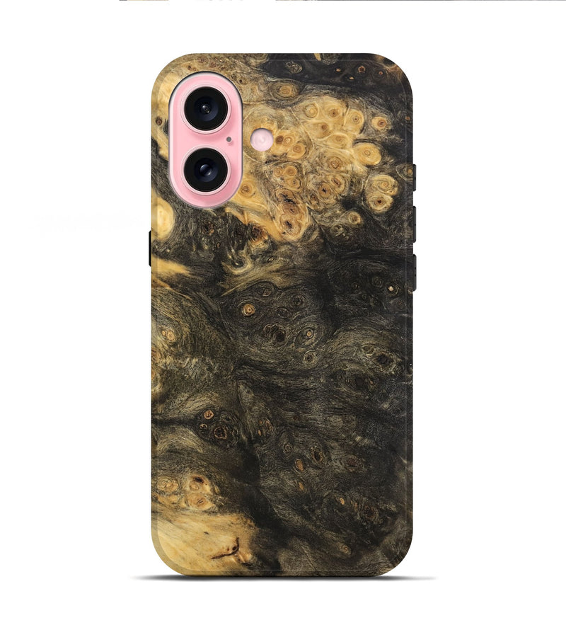 iPhone 16 Wood Live Edge Phone Case - Saree (Wood Burl, 733391)