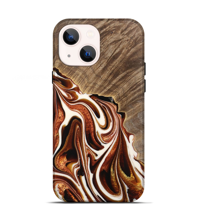 iPhone 13 Wood Live Edge Phone Case - Gustie (Red, 733392)