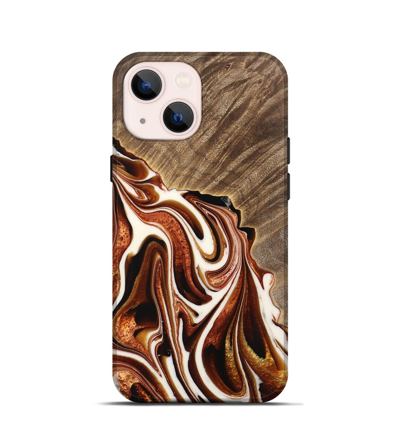 iPhone 13 mini Wood Live Edge Phone Case - Gustie (Red, 733392)