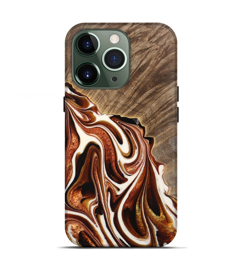 iPhone 13 Pro Wood Live Edge Phone Case - Gustie (Red, 733392)