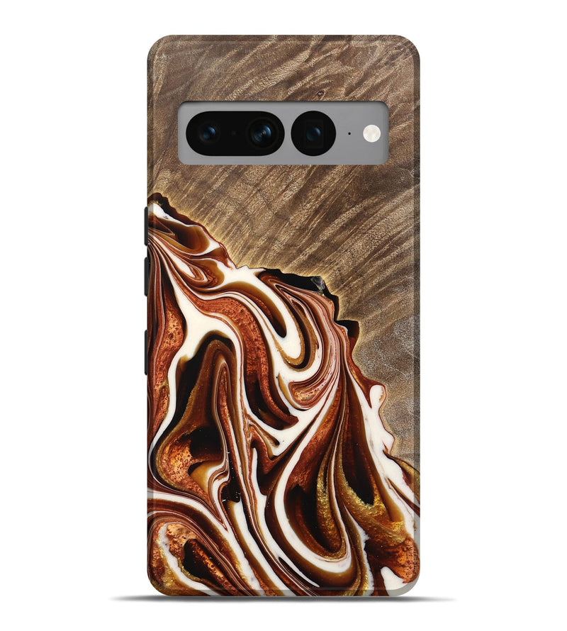 Pixel 7 Pro Wood Live Edge Phone Case - Gustie (Red, 733392)