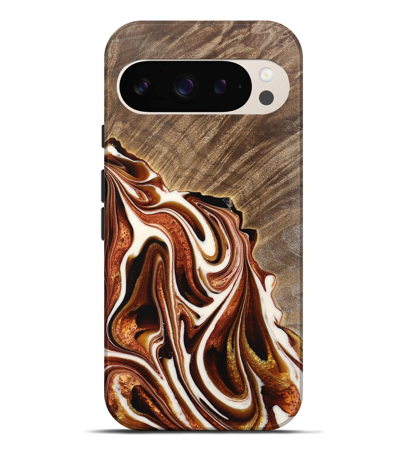 Pixel 9 Pro XL Wood Live Edge Phone Case - Gustie (Red, 733392)