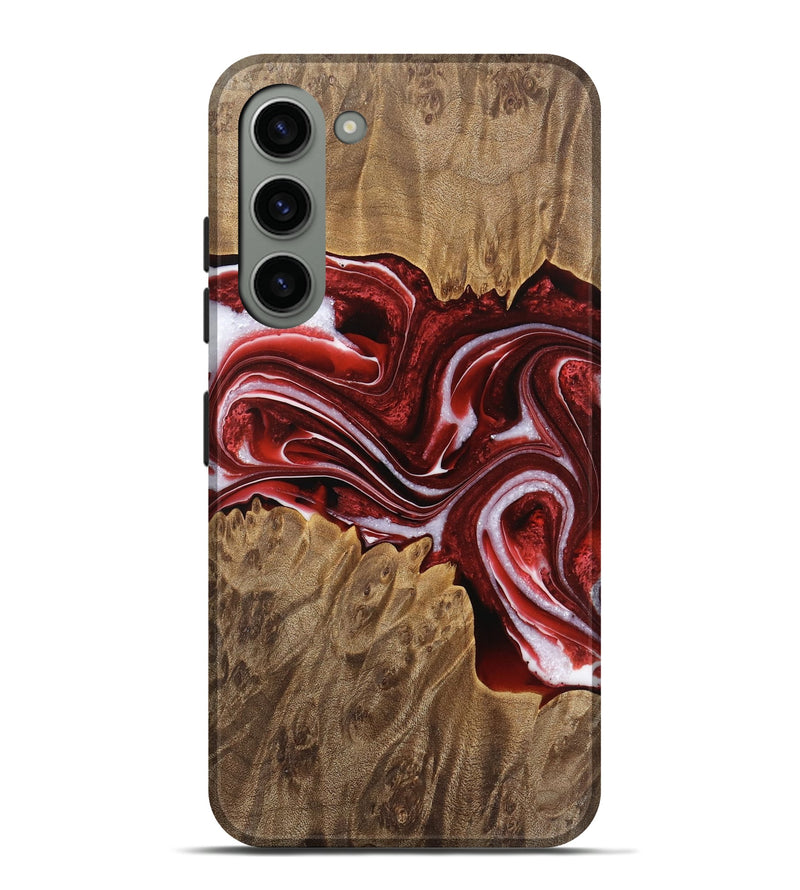 Galaxy S23 Plus Wood Live Edge Phone Case - Gennaro (Red, 733393)