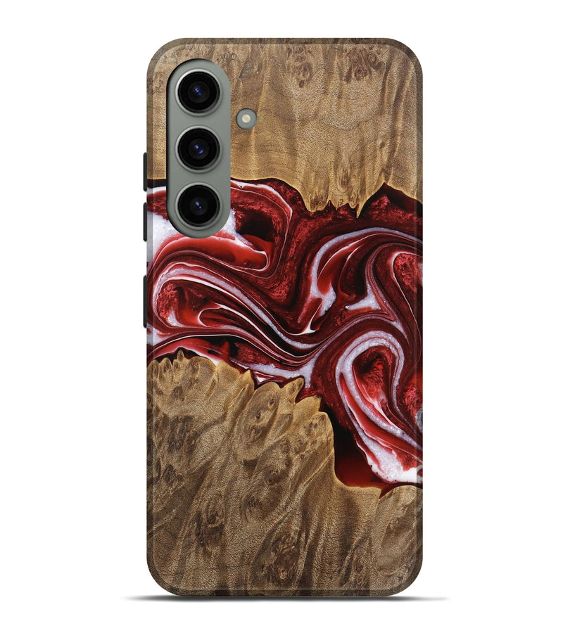 Galaxy S24 Plus Wood Live Edge Phone Case - Gennaro (Red, 733393)