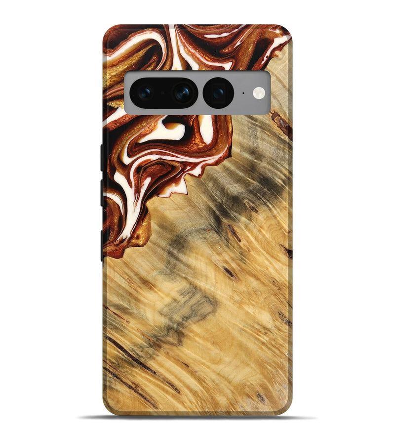 Pixel 7 Pro Wood Live Edge Phone Case - Aldona (Red, 733394)