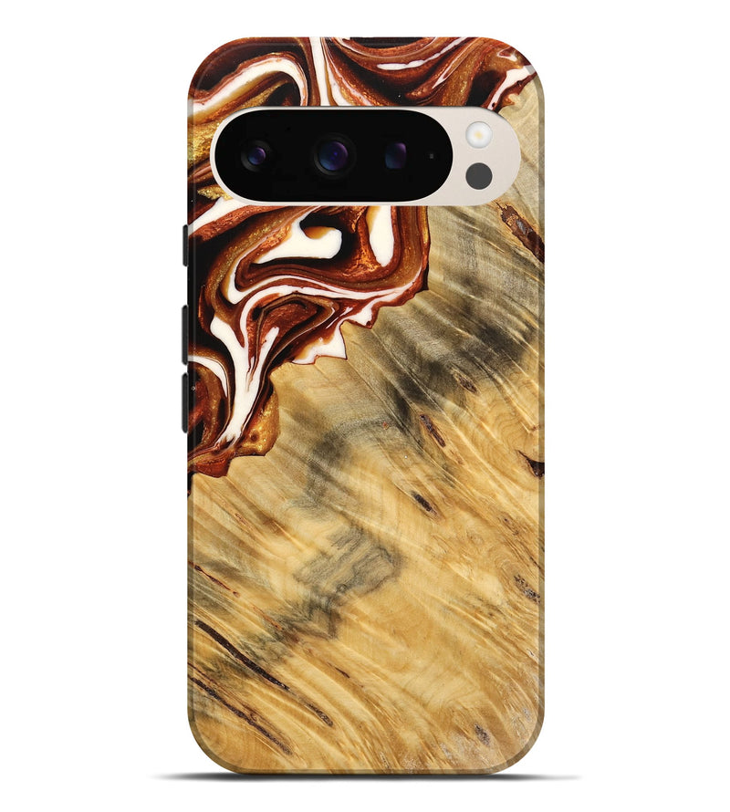 Pixel 9 Pro XL Wood Live Edge Phone Case - Aldona (Red, 733394)