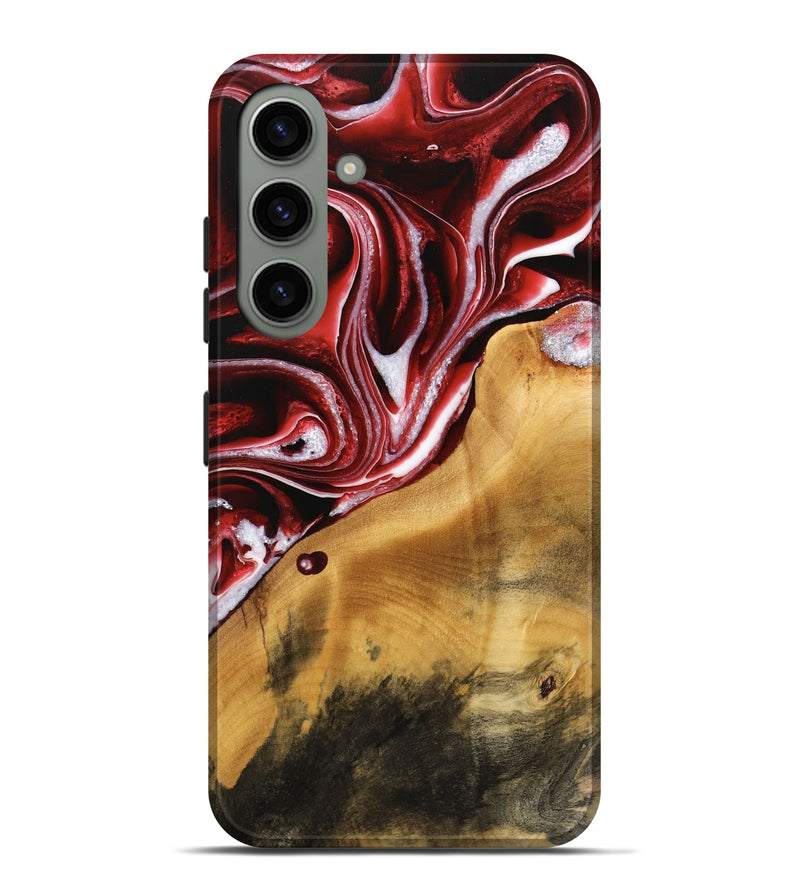 Galaxy S24 Plus Wood Live Edge Phone Case - Josepha (Red, 733397)