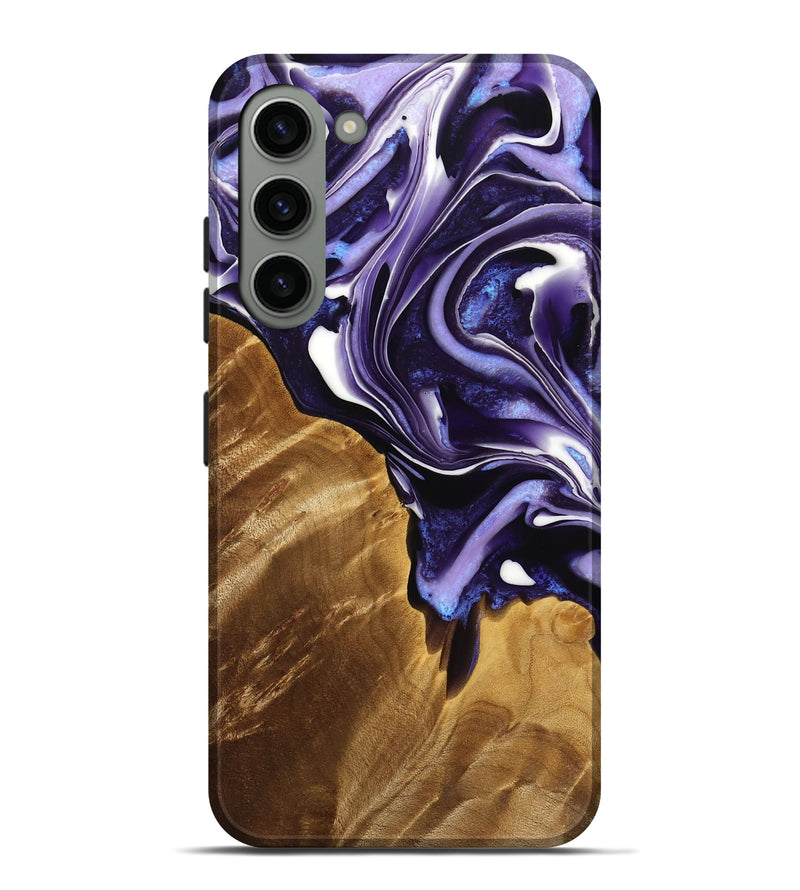 Galaxy S23 Plus Wood Live Edge Phone Case - Jonah (Purple, 733399)