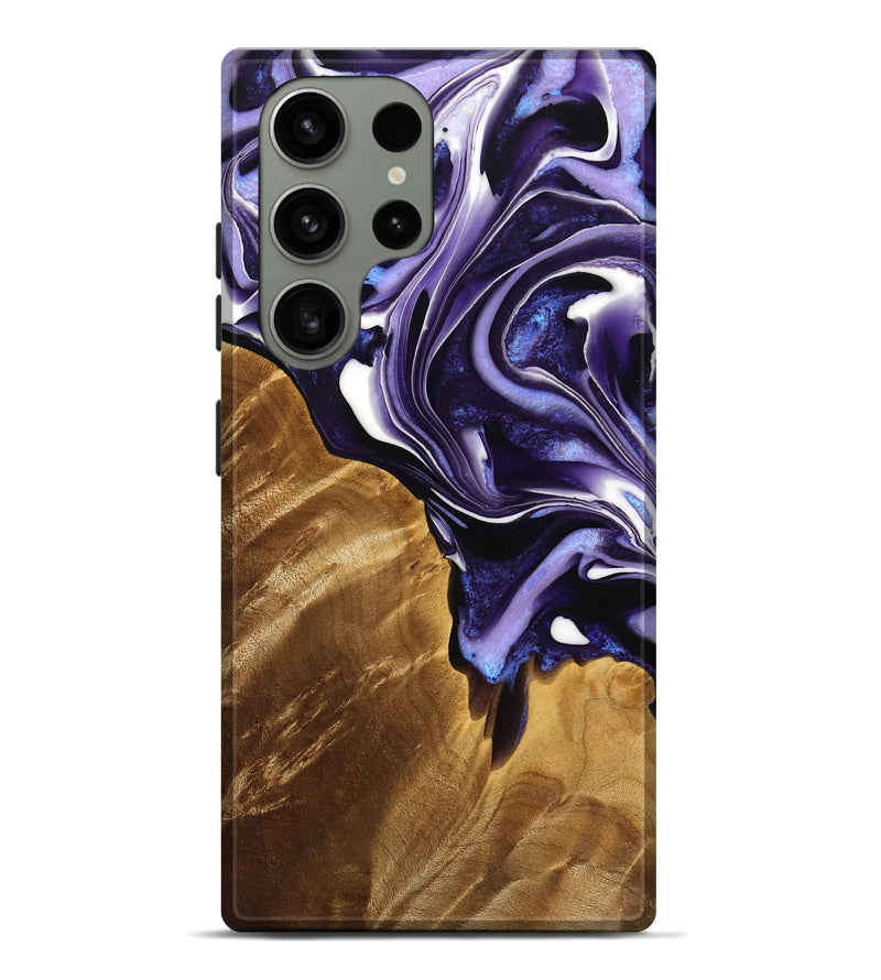 Galaxy S23 Ultra Wood Live Edge Phone Case - Jonah (Purple, 733399)