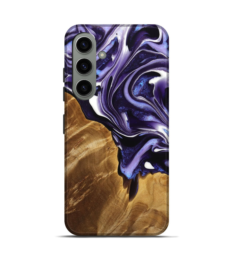 Galaxy S24 Wood Live Edge Phone Case - Jonah (Purple, 733399)