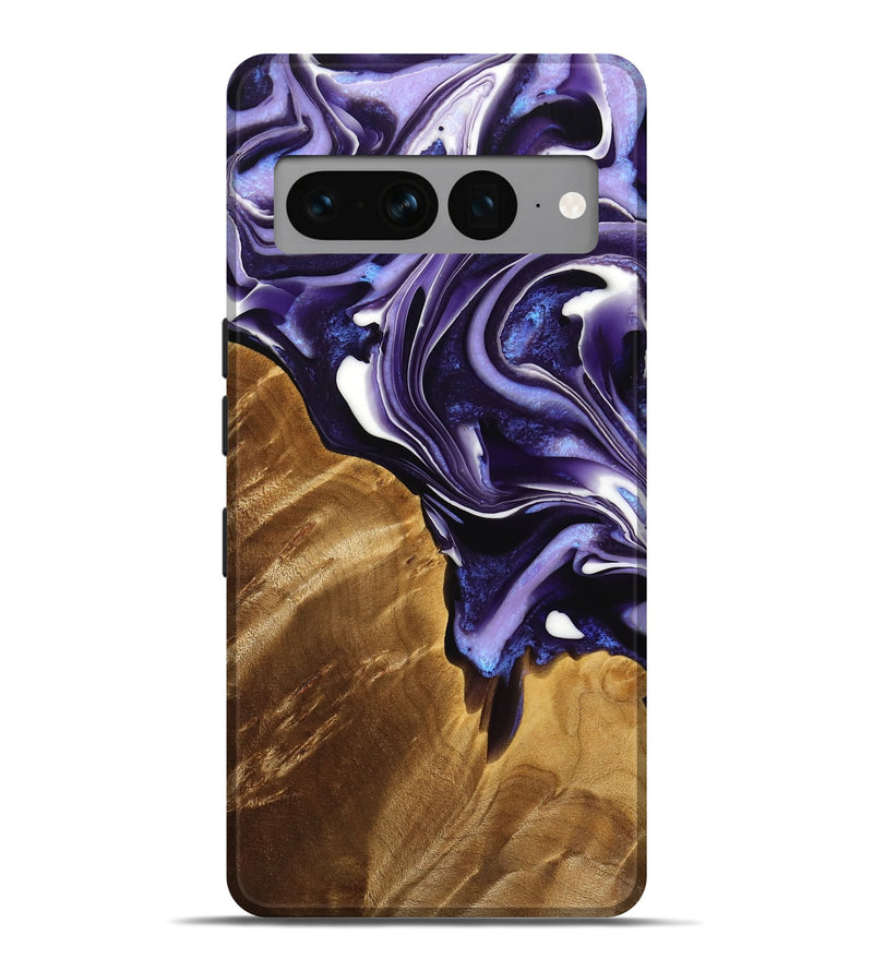 Pixel 7 Pro Wood Live Edge Phone Case - Jonah (Purple, 733399)